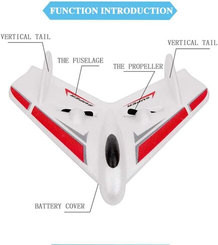 طائرة GoolRC FX601 RC، 2.4 جيجا هرتز 2 قناة للتحكم عن بعد، طائرة RC سهلة الطيران للمبتدئين والأطفال والكبار in Saudi Arabia