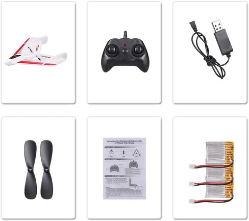 طائرة GoolRC FX601 RC، 2.4 جيجا هرتز 2 قناة للتحكم عن بعد، طائرة RC سهلة الطيران للمبتدئين والأطفال والكبار in Saudi Arabia