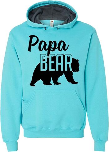 Papa Bear Hoodie Dad Mens Soft Hoodie Adult Unisex Sweatshirt in Saudi Arabia