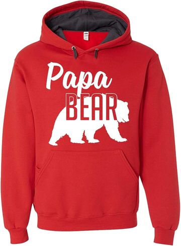 Papa Bear Hoodie Dad Mens Soft Hoodie Adult Unisex Sweatshirt in Saudi Arabia