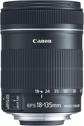Canon EF-S 18-135mm f/3.5-5.6 IS عدسة تكبير قياسية لكاميرات Canon الرقمية SLR (جديدة، صندوق أبيض) (متجددة) in Saudi Arabia