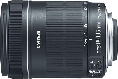 Canon EF-S 18-135mm f/3.5-5.6 IS عدسة تكبير قياسية لكاميرات Canon الرقمية SLR (جديدة، صندوق أبيض) (متجددة) in Saudi Arabia