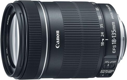 Canon EF-S 18-135mm f/3.5-5.6 IS عدسة تكبير قياسية لكاميرات Canon الرقمية SLR (جديدة، صندوق أبيض) (متجددة) in Saudi Arabia