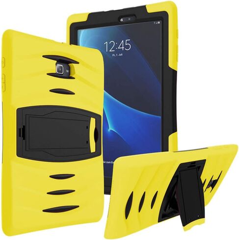 KIQ Armor Series Galaxy Tab A 8.0 2015 Case T350, Rugged Full-Body Drop Protection Tablet Case Cover Kickstand for Samsung Galaxy Tab A 8" SM-T350 SM-T355 - Black in Saudi Arabia