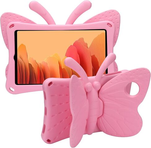 JGY Fire HD 10 Kids Tablet 10.1 11th Gen Pretty Butterfly Case for Kids Girl EVA Foam Full Cover Sturdy Fire HD 10 Case with Stand Pencil Holder Shockproof Rugged Case for Fire HD 10 Tablet (Pink) in Saudi Arabia