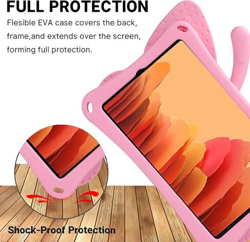 JGY Fire HD 10 Kids Tablet 10.1 11th Gen Pretty Butterfly Case for Kids Girl EVA Foam Full Cover Sturdy Fire HD 10 Case with Stand Pencil Holder Shockproof Rugged Case for Fire HD 10 Tablet (Pink) in Saudi Arabia