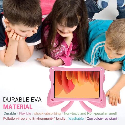 JGY Fire HD 10 Kids Tablet 10.1 11th Gen Pretty Butterfly Case for Kids Girl EVA Foam Full Cover Sturdy Fire HD 10 Case with Stand Pencil Holder Shockproof Rugged Case for Fire HD 10 Tablet (Pink) in Saudi Arabia