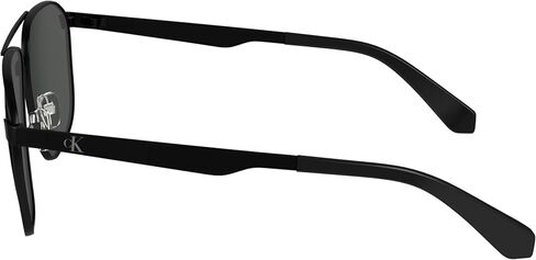 CALVIN KLEIN JEANS Men's CKJ24202S Rectangular Sunglasses, Black, One Size in Saudi Arabia
