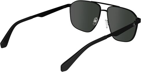 CALVIN KLEIN JEANS Men's CKJ24202S Rectangular Sunglasses, Black, One Size in Saudi Arabia