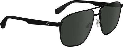 CALVIN KLEIN JEANS Men's CKJ24202S Rectangular Sunglasses, Black, One Size in Saudi Arabia