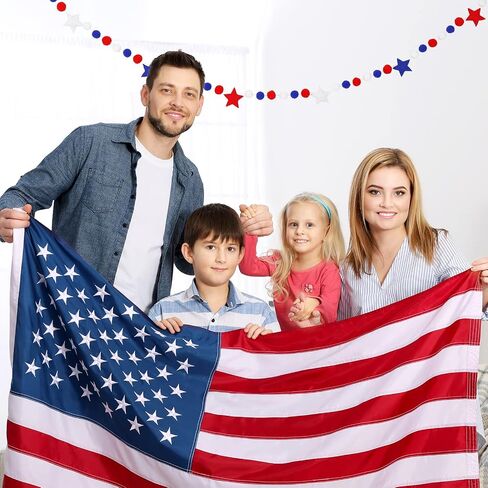 ورأى الحوت الوطني بوم بوم راية 4 يوليو ورأى شنقا إكليل يوم الاستقلال بوم الكرة راية الأحمر الأزرق الأبيض نجمة الزخرفية الرايات راية ليوم الذكرى لوازم حزب جدار المنزل، 8.2Ft in Saudi Arabia