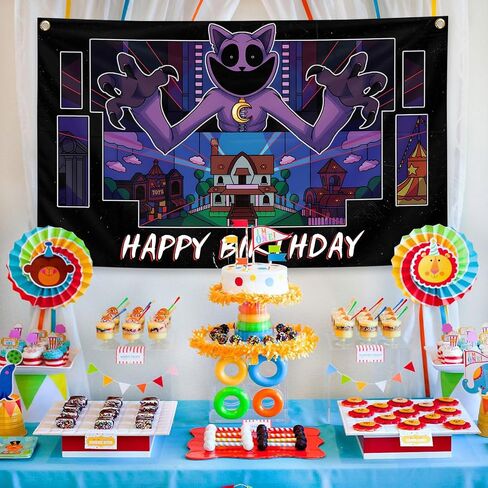Scary and Terrifying Birthday Decorations Party Supplies for Photography Playtime Themed Birthday Party Wall Background in Saudi Arabia