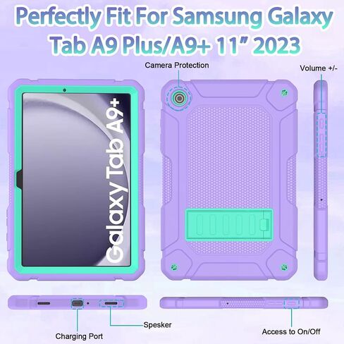 BMOUO Case for Samsung Galaxy Tab A11+ Plus 11 Inch 2026/A9+ Plus 11", Pink in Saudi Arabia