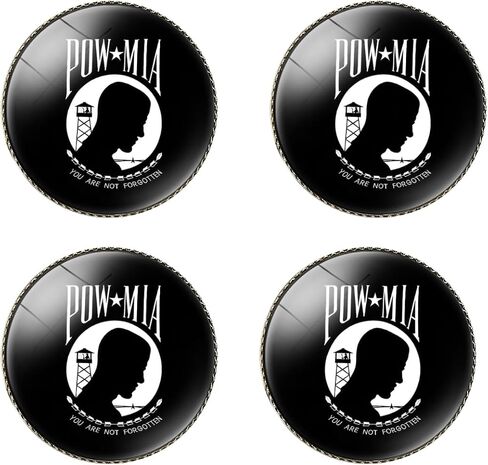 4 Pcs American US POW MIA Flag Pin Round 1 Inch, Patriotic Pin Accessories for Men/Women,Lapel Pins party Gifts, Hat Suit Pride Decorations,United States Military Flag Army Brooch AccessoriesAccessories Party Favors, Suitable for children and adults in Saudi Arabia