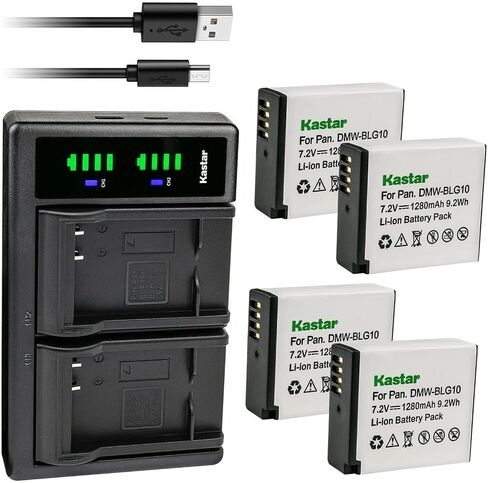 Kastar 2-Pack BP-DC15 Battery and LTD2 USB Charger Replacement for Leica BP-DC15 Battery, Leica BC-DC15 Charger, Leica Type 109 Leica C-Lux Leica D-Lux Leica D-Lux 7 Digital Cameras in Saudi Arabia
