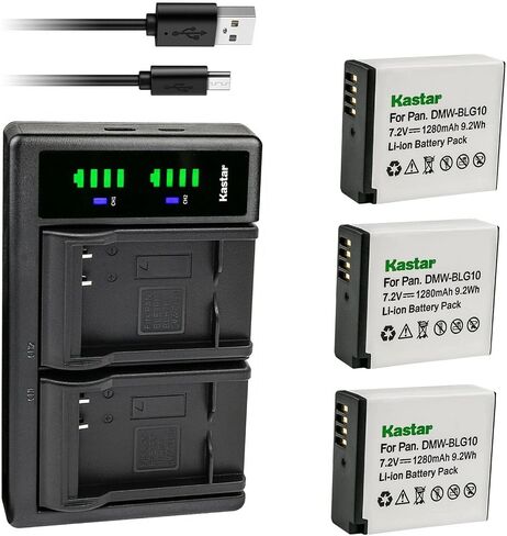 Kastar 2-Pack BP-DC15 Battery and LTD2 USB Charger Replacement for Leica BP-DC15 Battery, Leica BC-DC15 Charger, Leica Type 109 Leica C-Lux Leica D-Lux Leica D-Lux 7 Digital Cameras in Saudi Arabia