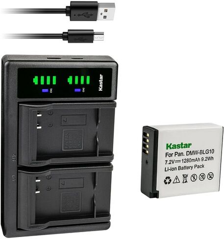 Kastar 2-Pack BP-DC15 Battery and LTD2 USB Charger Replacement for Leica BP-DC15 Battery, Leica BC-DC15 Charger, Leica Type 109 Leica C-Lux Leica D-Lux Leica D-Lux 7 Digital Cameras in Saudi Arabia