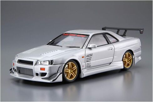 أوشيما نيسان سي ويست BNR34 Skyline GT-R '02 1:24 مجموعة نماذج مقياس in Saudi Arabia