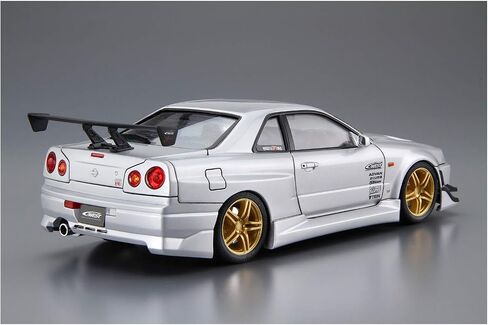 أوشيما نيسان سي ويست BNR34 Skyline GT-R '02 1:24 مجموعة نماذج مقياس in Saudi Arabia