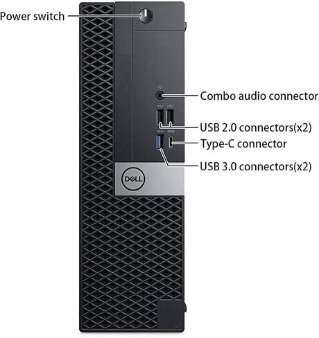 كمبيوتر سطح المكتب Dell OptiPlex 7050 SFF للأعمال، شاشة 23.8 بوصة، Intel i5-6500 16 جيجا رام 256 جيجا SSD، واي فاي، بلوتوث، لوحة مفاتيح وماوس، Windows 10 Pro (متجدد) in Saudi Arabia
