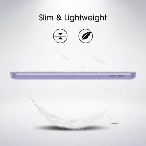 حافظة Fintie SlimShell لجهاز iPad Air الجيل الثالث 10.5 بوصة 2019 / iPad Pro 10.5 بوصة 2017 مع حامل أقلام مدمج - حامل ذكي خفيف الوزن وغطاء خلفي ناعم من مادة TPU، تنبيه/غفو تلقائي (كتاب تكوين أرجواني) in Kuwait