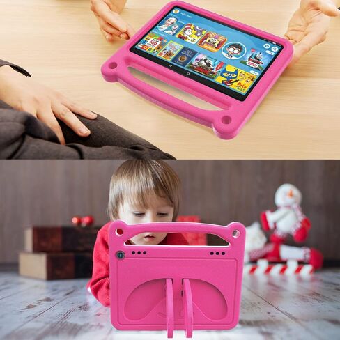 All-New 8inch Tablet Case for Kids,(2020/2022 Release)-Lightweight Shockproof Cover Case with Handle Stand for 8 inch Kids Tablet & Kids Pro Tablet,(Incompatible with iPad Samsung).Black in Saudi Arabia