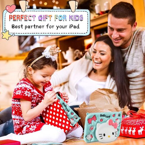 حافظة لجهاز iPad Mini 6 للأطفال البنات مقاس 8.3 بوصة 2021 مع واقي شاشة وحزام كتف ومسند كارتوني لطيف من السيليكون المقاوم للأطفال لجهاز iPad Mini الجيل السادس in Kuwait