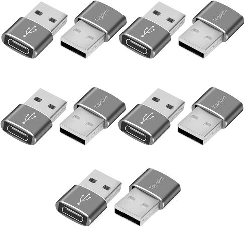 محول USB C إلى Micro USB 2 حزمة، USB من النوع C (أنثى) إلى Micro USB (ذكر) تحويل موصل يدعم الشحن ومزامنة البيانات متوافق مع Galaxy S7 Edge وS6 وNexus 6/5 والأجهزة الصغيرة الأخرى in Kuwait
