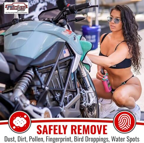 Ultra Shine Quick Detailer - رذاذ تفاصيل سائل بدون ماء - رذاذ حماية من الأشعة فوق البنفسجية للأسطح الرطبة والجافة - للاستخدام الداخلي أو الخارجي - صنع في الولايات المتحدة الأمريكية (فائقة اللمعان، 16 أونصة) (niks001) in Kuwait
