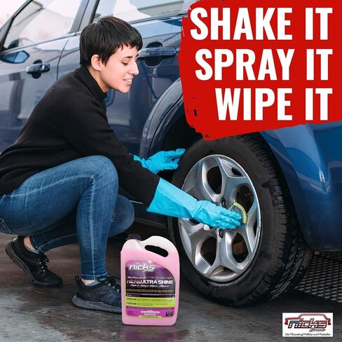 Ultra Shine Quick Detailer - رذاذ تفاصيل سائل بدون ماء - رذاذ حماية من الأشعة فوق البنفسجية للأسطح الرطبة والجافة - للاستخدام الداخلي أو الخارجي - صنع في الولايات المتحدة الأمريكية (فائقة اللمعان، 16 أونصة) (niks001) in Kuwait