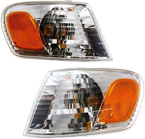 For 2001 2002 Toyota Corolla Pair Driver and Passenger Side Turn Signal/Side Marker Light With Bulbs DOT Certified Included TO2530137 TO2531137 | 81520-02070 81510-02070 ; in Saudi Arabia