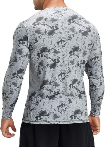 تي شيرت رجالي ADOREISM بعامل حماية من أشعة الشمس 50+ للحماية من الطفح الجلدي سريع الجفاف وأكمام طويلة قميص خارجي in Kuwait