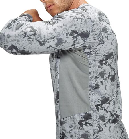 تي شيرت رجالي ADOREISM بعامل حماية من أشعة الشمس 50+ للحماية من الطفح الجلدي سريع الجفاف وأكمام طويلة قميص خارجي in Kuwait