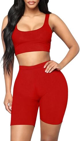 Cropped Sports Shorts Suit High Waist Mid Support in Saudi Arabia