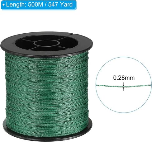 PATIKIL Braided Fishing Line 4 Strands PE Braided Line Abrasion Resistant Zero Stretch for Saltwater or Freshwater in Saudi Arabia