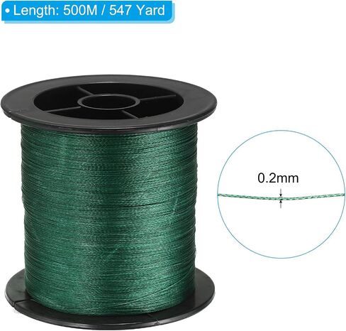 PATIKIL Braided Fishing Line 4 Strands PE Braided Line Abrasion Resistant Zero Stretch for Saltwater or Freshwater in Saudi Arabia