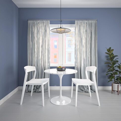 COSCO Outdoor/Indoor Stacking Resin Chair with Ribbon Back, 2-Pack, White in Saudi Arabia