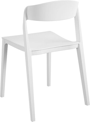 COSCO Outdoor/Indoor Stacking Resin Chair with Ribbon Back, 2-Pack, White in Saudi Arabia