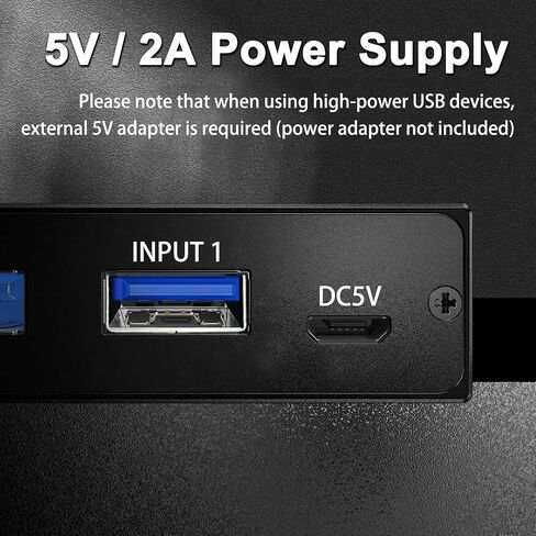 10Gbps USB Switch 2 Computers Share 4 USB 3.2 Gen 2 Ports, MLEEDA USB Switcher Selector for PC Laptop Keyboard Mouse Webcam Portable SSD, USB 3.2 Switch with 2 USB C Data Cables and Wired Remote in Saudi Arabia