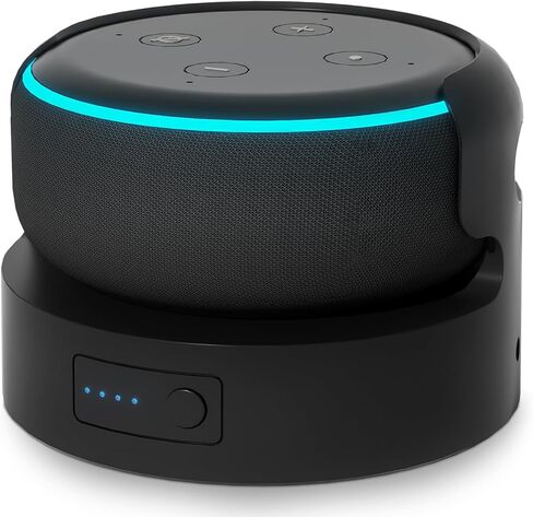 قاعدة بطارية لشاحن D0t الجيل الثالث للبطارية المحمولة لـ D0T 3rd وGoogle Mini 2 بطارية احتياطية 8 ساعات من وقت التشغيل، لا تشمل Dt 3 (أسود 5200) in Kuwait