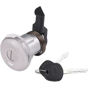 Fuel Door Lock Cylinder Key Set Compatible with 1995-2004 Toyota Tacoma, 2000-2003 Toyota Tundra Gas Door Lock Fuel Filler Lid Replacement for 69058-35140 69058-26030 69058-34020