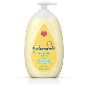 Johnsons Baby Head-To-Toe Lotion 16.9 Ounce Pump (500ml)