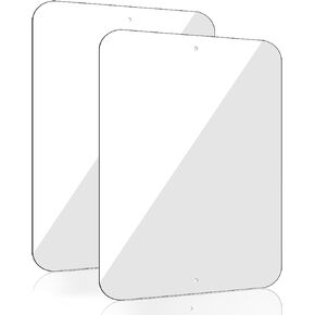 White Sublimation Blank Metal Signs : 18 x 12 Inches Rust Free Aluminum Blank Aluminum Sign Metal Signs Customized