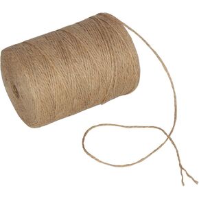 984 Feet Natural Jute Twine Hemp String Christmas Twine String Packing Materials Strong Twine for Gardening