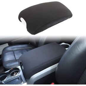 Voodonala for 2009-2014 Ford F150 Center Console Cover Armrest Pad Cover Case for F150 Interior Accessories, Black 1pc