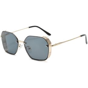Long Keeper Retro Square Steampunk Sunglasses for Women Men Vintage Gold Metal Steam Punk Sun glasses UV protection