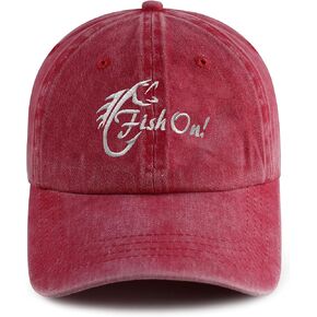 YISHOW Embroidered Bassball Cap Vintage Men and Women Embroidered Hat