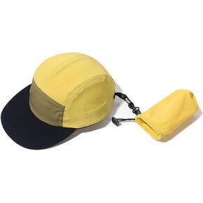 CLAPE Flat Brim 5 Panel Hats Quick Drying Trucker Baseball Cap Lightweight Camp Running Tennis Foldable Sports Hat
