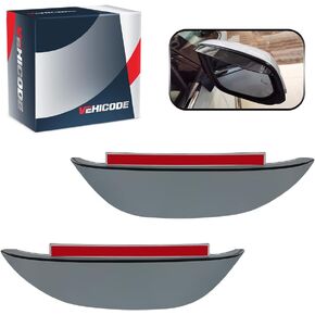 VEHICODE Side Mirror Rain Guards Car Accessories for Tesla Model 3 2019-2023 2022 2021 2020 Rainproof Visor Rear View Mirror Cover Cap Eyebrow Sticker Exterior Snow Shade (2 Pack)