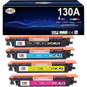بديل حبر الطابعة 130A لخرطوشة الحبر HP 130A حزمة كومبو سوداء/ملونة تناسب حبر الطابعة HP Color Laserjet Pro MFP M177fw,M176n (أسود، سماوي، أرجواني، أصفر، 4 عبوات) in Kuwait